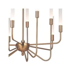 Craftmade Valdi 26 1/2"W Satin Brass 10-Light LED Chandelier 6 Craftmade Valdi 26 1/2"W Satin Brass 10-Light LED Chandelier -Modern Lamp Shop craftmade valdi 26 and one half inchw satin brass 10 light led chandelier 65f77views1