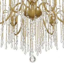 Crystal Rain 30" Wide Soft Gold Crystal 6-Light Chandelier 10 Crystal Rain 30" Wide Soft Gold Crystal 6-Light Chandelier -Modern Lamp Shop crystal rain 30 inch wide soft gold crystal 6 light chandelier 678a1views3