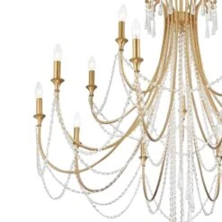 Crystorama Arcadia 46 1/4"W Antique Gold 15-Light Chandelier -Modern Lamp Shop crystorama arcadia 46 and one quarter inchw antique gold 15 light chandelier 99x14views1