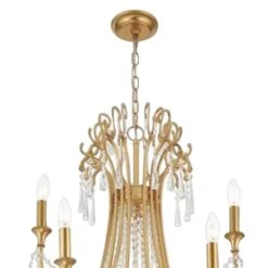 Crystorama Arcadia 46 1/4"W Antique Gold 15-Light Chandelier -Modern Lamp Shop crystorama arcadia 46 and one quarter inchw antique gold 15 light chandelier 99x14views2