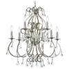 Crystorama Ashton 25 1/2"W Olde Silver 9-Light Chandelier