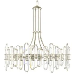 Crystorama Bolton 31"W Polished Nickel 12-Light Crystal Chandelier