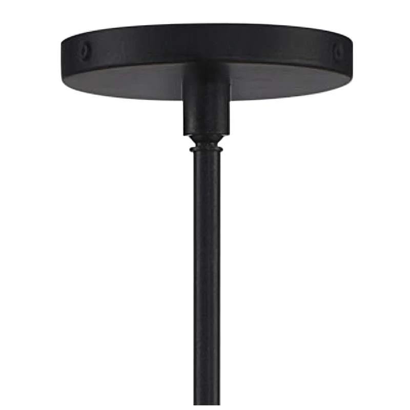 Crystorama Carlyn 16" Wide Black Steel Drum Pendant Light 3 Crystorama Carlyn 16" Wide Black Steel Drum Pendant Light - Image 3