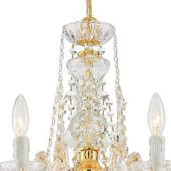 Crystorama Maria Theresa 20" Wide 5-Light Gold Chandelier 7 Crystorama Maria Theresa 20" Wide 5-Light Gold Chandelier -Modern Lamp Shop crystorama maria theresa 20 inch wide 5 light gold chandelier 655e0views2