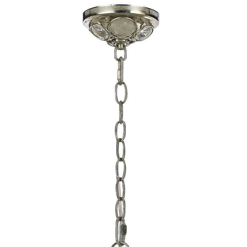 Crystorama Palla 8 1/2" Wide Antique Silver Mini Pendant 5 Crystorama Palla 8 1/2" Wide Antique Silver Mini Pendant - Image 5