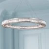 Cuvette 63" Wide Chrome And Crystal Pendant Light