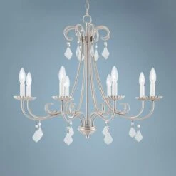 Daphne 29 3/4" Wide Brushed Nickel 8-Light Chandelier