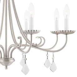 Daphne 29 3/4" Wide Brushed Nickel 8-Light Chandelier -Modern Lamp Shop daphne 29 and three quarter inch wide brushed nickel 8 light chandelier 69m12views1