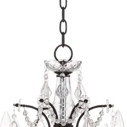 DeMallo 26" Wide Dark Bronze 6-Light Traditional Crystal Chandelier -Modern Lamp Shop demallo 26 inch wide dark bronze 6 light traditional crystal chandelier 4f449views2