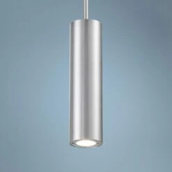 DweLED Caliber 10" High Brushed Aluminum LED Outdoor Pendant