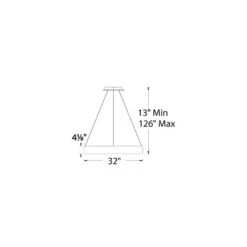 DweLED Corso 32" Wide LED Black Ring Pendant Chandelier -Modern Lamp Shop dweled corso 32 inch wide led black ring pendant chandelier 61w69views2