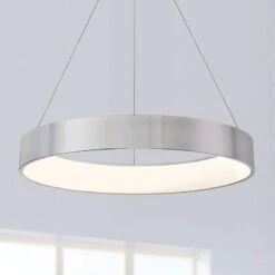 DweLED Corso 32" Wide LED Ring Pendant Chandelier