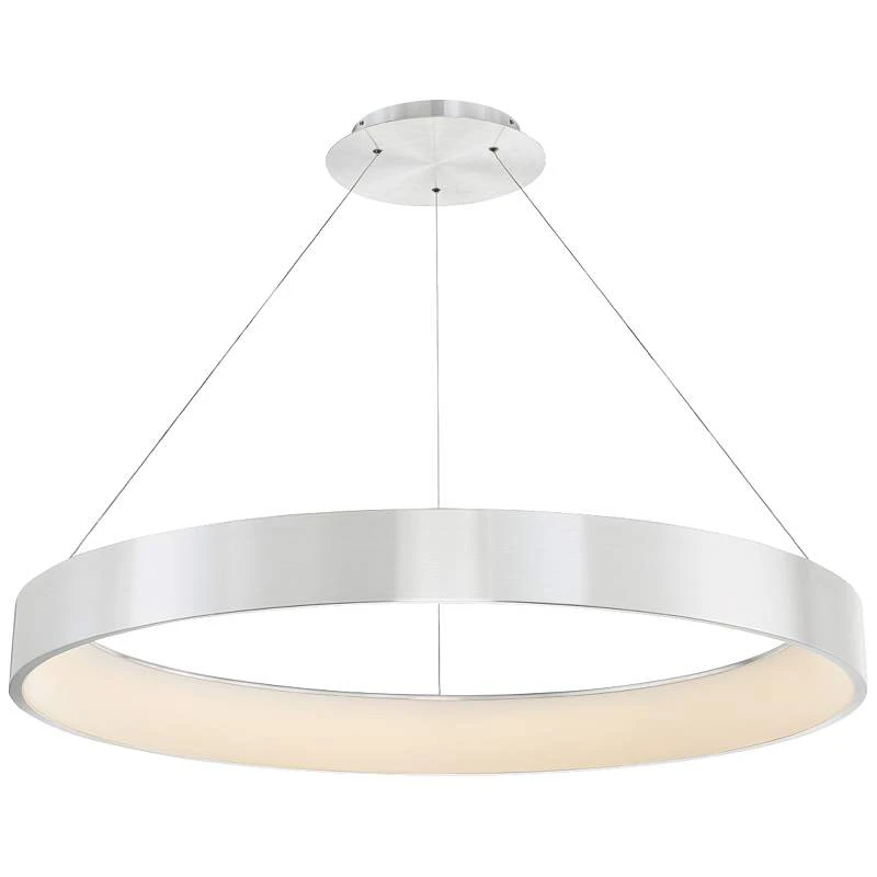 DweLED Corso 43" Wide Brushed Aluminum LED Pendant Light 2 DweLED Corso 43" Wide Brushed Aluminum LED Pendant Light - Image 2