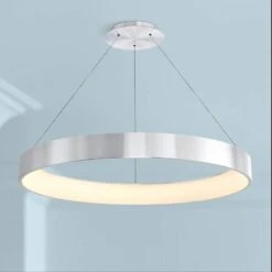 DweLED Corso 43" Wide Brushed Aluminum LED Pendant Light