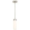 DweLED Elementum 3 1/2" Wide Satin Nickel LED Mini Pendant