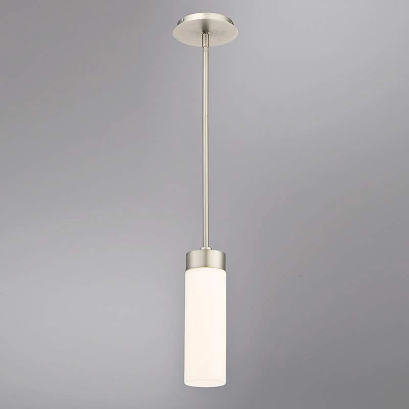 DweLED Elementum 3 1/2" Wide Satin Nickel LED Mini Pendant 2 DweLED Elementum 3 1/2" Wide Satin Nickel LED Mini Pendant - Image 2