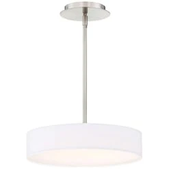 DweLED Manhattan 14" Wide Brushed Nickel LED Pendant Light