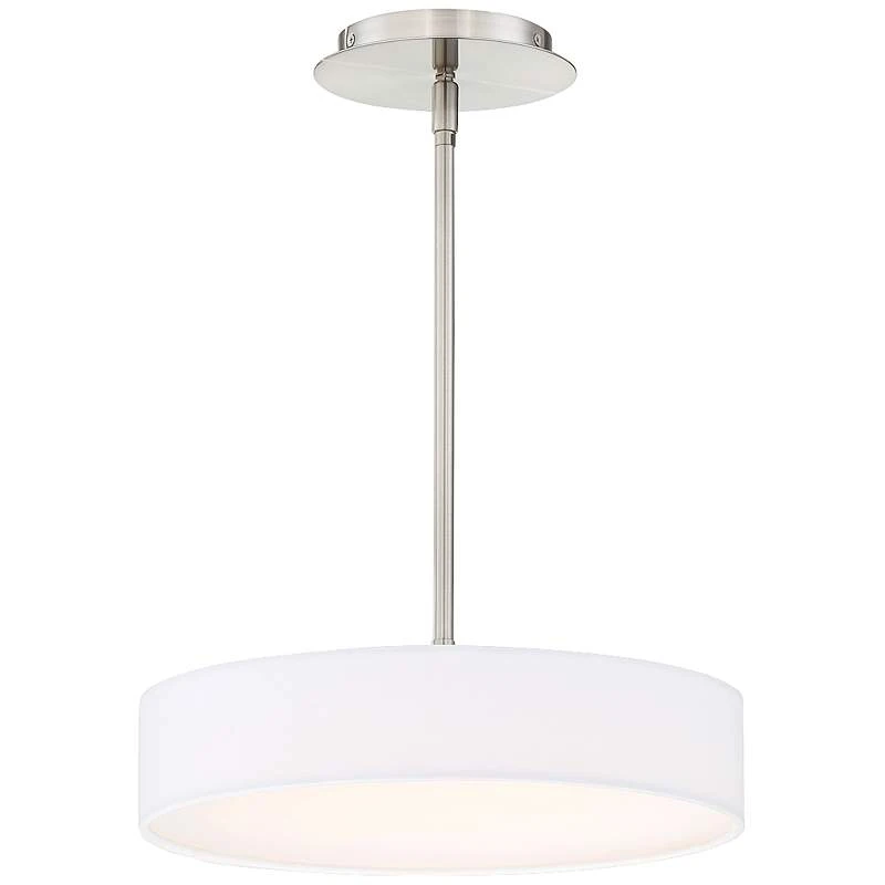 DweLED Manhattan 14" Wide Brushed Nickel LED Pendant Light 1 DweLED Manhattan 14" Wide Brushed Nickel LED Pendant Light