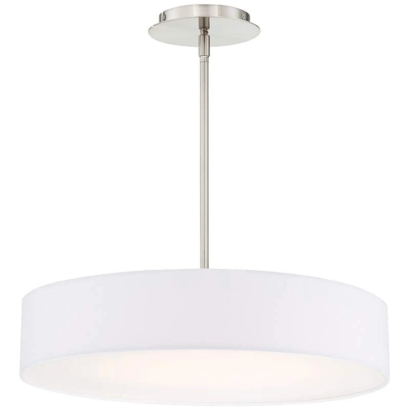 DweLED Manhattan 20" Wide Brushed Nickel LED Pendant Light 2 DweLED Manhattan 20" Wide Brushed Nickel LED Pendant Light - Image 2