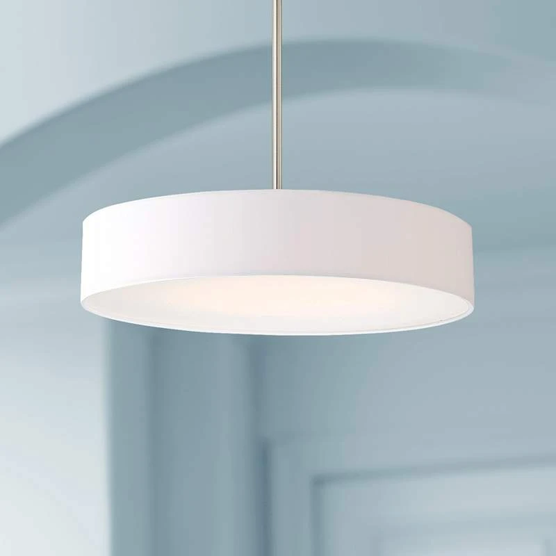 DweLED Manhattan 20" Wide Brushed Nickel LED Pendant Light 1 DweLED Manhattan 20" Wide Brushed Nickel LED Pendant Light