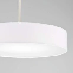 DweLED Manhattan 20" Wide Brushed Nickel LED Pendant Light 5 DweLED Manhattan 20" Wide Brushed Nickel LED Pendant Light -Modern Lamp Shop dweled manhattan 20 inch wide brushed nickel led pendant light 39k60views1