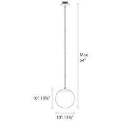 DweLED Niveous 10" Wide Brushed Nickel LED Mini Pendant -Modern Lamp Shop dweled niveous 10 inch wide brushed nickel led mini pendant 8h471views2