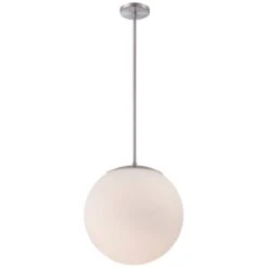 DweLED Niveous 13 3/4" Wide Brushed Nickel LED Pendant Light