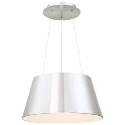 DweLED Vida 18" Wide Brushed Aluminum LED Pendant Light