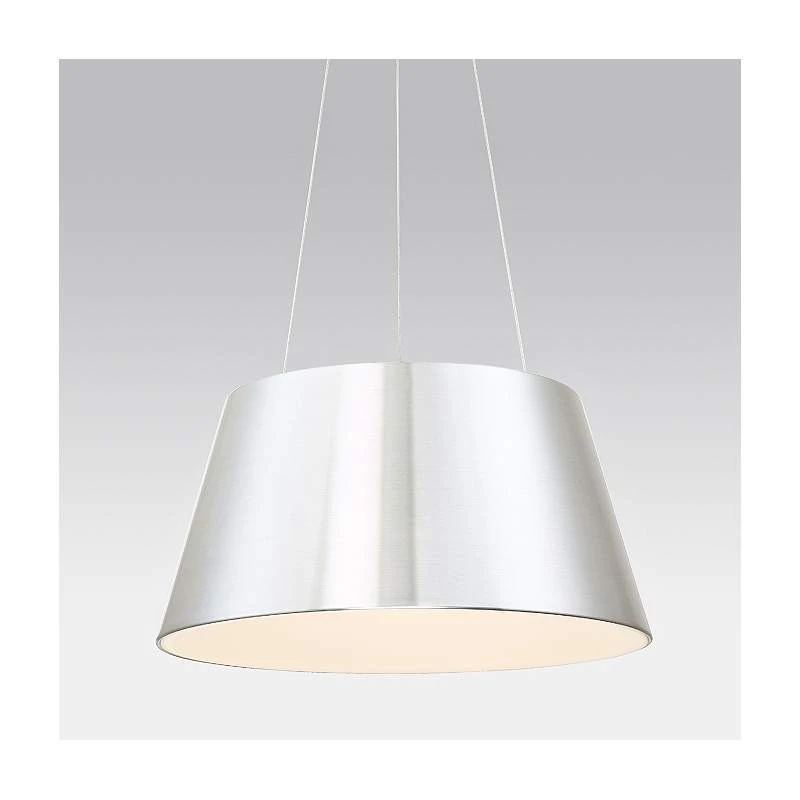 DweLED Vida 18" Wide Brushed Aluminum LED Pendant Light 2 DweLED Vida 18" Wide Brushed Aluminum LED Pendant Light - Image 2