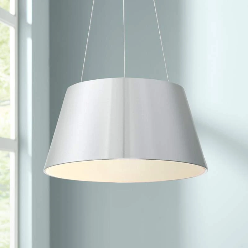 DweLED Vida 24" Wide Brushed Aluminum LED Pendant Light 1 DweLED Vida 24" Wide Brushed Aluminum LED Pendant Light