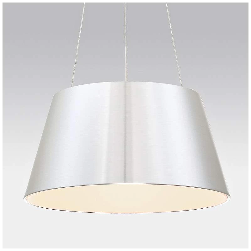 DweLED Vida 24" Wide Brushed Aluminum LED Pendant Light 3 DweLED Vida 24" Wide Brushed Aluminum LED Pendant Light - Image 3