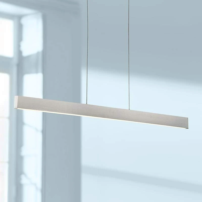 DweLED Volo 54" Wide Brushed Aluminum LED Linear Pendant 1 DweLED Volo 54" Wide Brushed Aluminum LED Linear Pendant