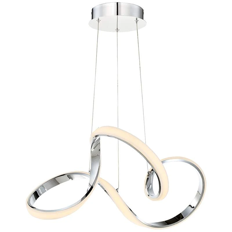 DweLED Vornado 23" Wide Chrome LED Pendant Light 2 DweLED Vornado 23" Wide Chrome LED Pendant Light - Image 2