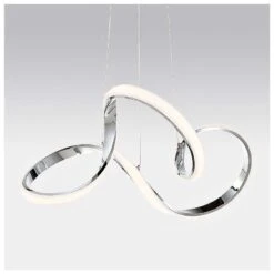 DweLED Vornado 23" Wide Chrome LED Pendant Light 6 DweLED Vornado 23" Wide Chrome LED Pendant Light -Modern Lamp Shop dweled vornado 23 inch wide chrome led pendant light 39k41views1