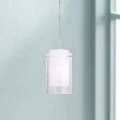 Echo 4" Wide Clear Glass Freejack Mini Pendant
