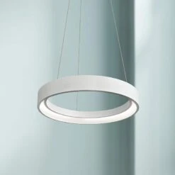 Elan Fornello 17 3/4" Wide Dimmable LED White Pendant Light