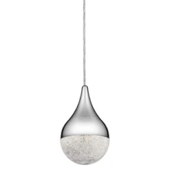 Elan Kiss 4 3/4" Wide Chrome LED Mini Pendant