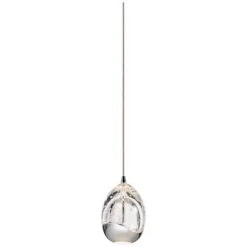 Elan Lavinia 3 1/2" Wide Chrome Finish LED Mini-Pendant