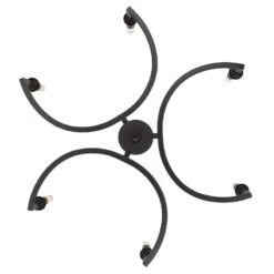 Golden Lighting Ellyn 25" Wide Matte Black Metal 6-Light Chandelier 8 Golden Lighting Ellyn 25" Wide Matte Black Metal 6-Light Chandelier -Modern Lamp Shop ellyn 25 inch wide matte black metal 6 light chandelier 045c2views2