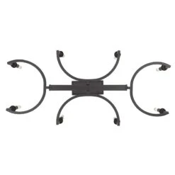 Golden Lighting Ellyn 35 1/4"W Matte Black 8-Light Linear Island Pendant 8 Golden Lighting Ellyn 35 1/4"W Matte Black 8-Light Linear Island Pendant -Modern Lamp Shop ellyn 35 and one quarter inchw matte black 8 light linear island pendant 047c2views2