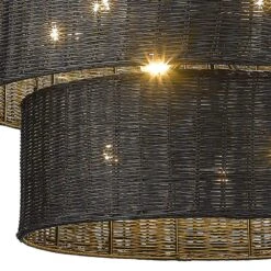Golden Lighting Erma 28 1/2" Wide Matte Black 9-Light Chandelier 8 Golden Lighting Erma 28 1/2" Wide Matte Black 9-Light Chandelier -Modern Lamp Shop erma 28 and one half inch wide matte black 9 light chandelier 446x1views1