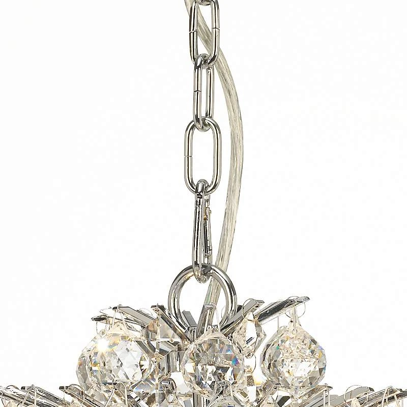 Essa 12" Wide Chrome 4-Light Swag Chandelier 4 Essa 12" Wide Chrome 4-Light Swag Chandelier - Image 4