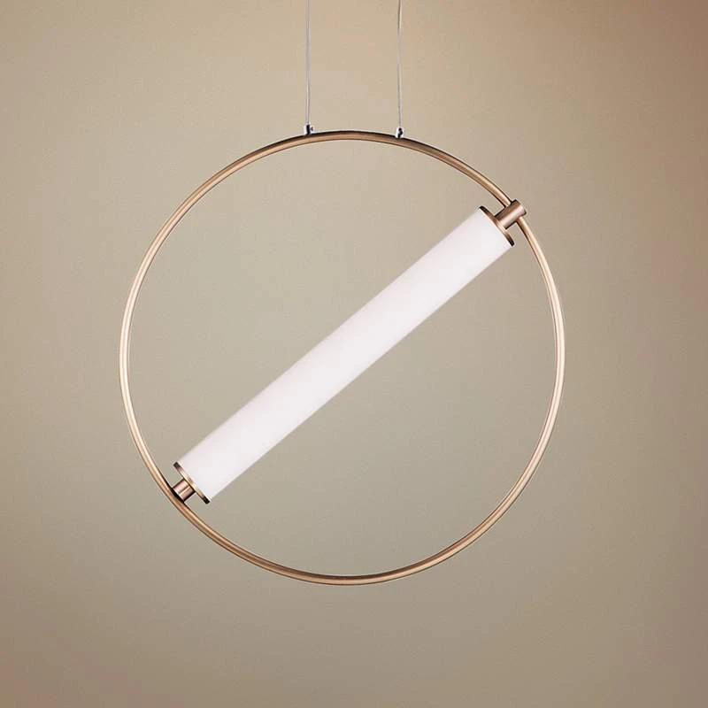 ET2 Flare 17 3/4" Wide Black And Soft Gold LED Pendant Light 1 ET2 Flare 17 3/4" Wide Black And Soft Gold LED Pendant Light