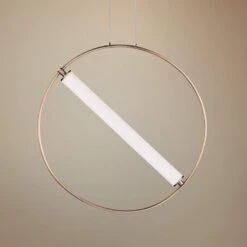 ET2 Flare 23 3/4" Wide Black And Soft Gold LED Pendant Light