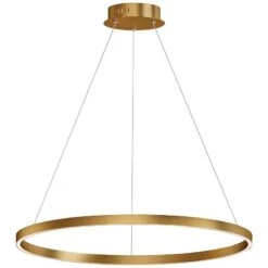 ET2 Groove 31 1/4" Wide Gold LED Ring Pendant Light
