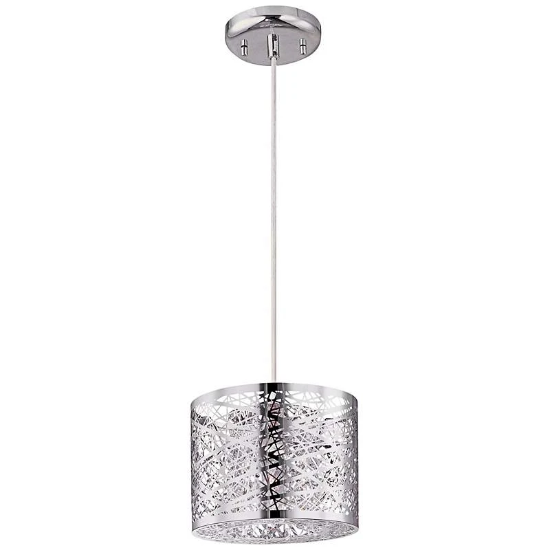 ET2 Inca Web 7 3/4" Wide Polished Chrome Mini Pendant Light 2 ET2 Inca Web 7 3/4" Wide Polished Chrome Mini Pendant Light - Image 2