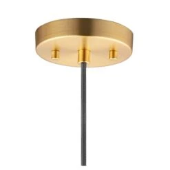 ET2 Palla 19 3/4" Wide Satin Brass Dome LED Pendant Light -Modern Lamp Shop et2 palla 19 and three quarter inch wide satin brass dome led pendant light 97h48views2