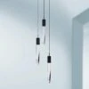 ET2 Quartz 13" Wide Black 3-Light LED Pendant