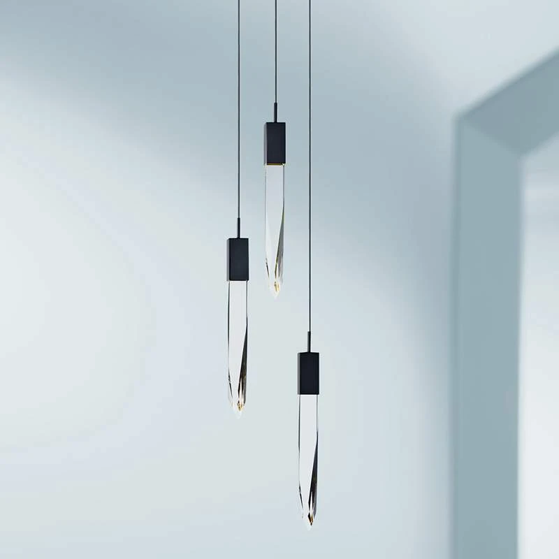 ET2 Quartz 13" Wide Black 3-Light LED Pendant 1 ET2 Quartz 13" Wide Black 3-Light LED Pendant