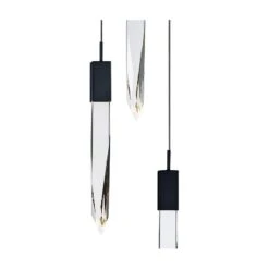 ET2 Quartz 13" Wide Black 3-Light LED Pendant 5 ET2 Quartz 13" Wide Black 3-Light LED Pendant -Modern Lamp Shop et2 quartz 13 inch wide black 3 light led pendant 69c66views1